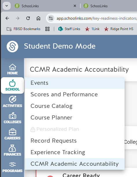 CCMR academic accountability